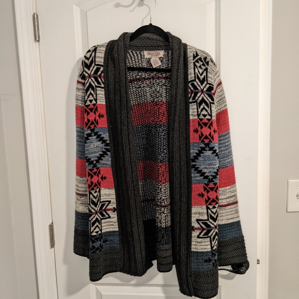 Striped Knitted Pattern Sweater